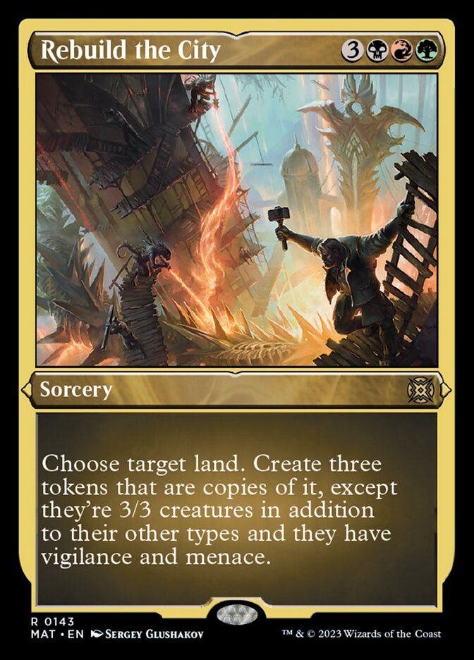 Rebuild the City (Foil Etched) [March of the Machine: The Aftermath] | Tables and Towers