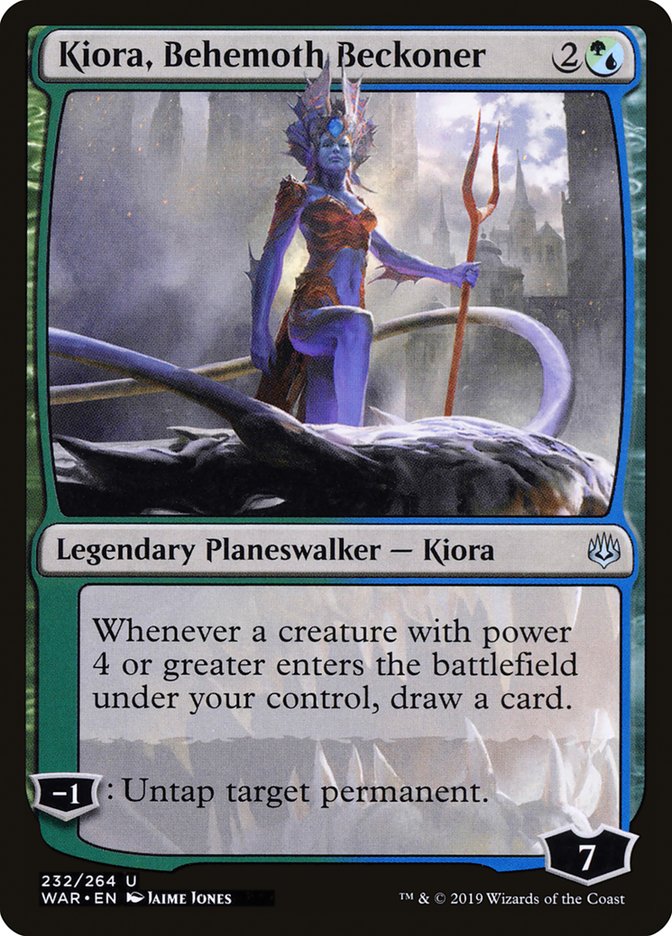 Kiora, Behemoth Beckoner [War of the Spark] | Tables and Towers