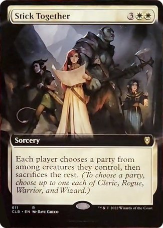 Stick Together (Extended Art) [Commander Legends: Battle for Baldur's Gate] | Tables and Towers