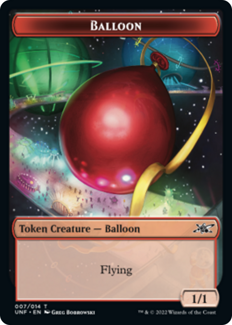 Clown Robot (002) // Balloon Double-Sided Token [Unfinity Tokens] | Tables and Towers