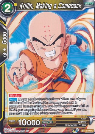 Krillin, Making a Comeback (BT12-095) [Vicious Rejuvenation] | Tables and Towers