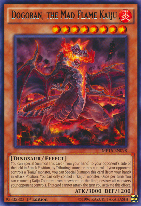 Dogoran, the Mad Flame Kaiju [MP16-EN098] Rare | Tables and Towers