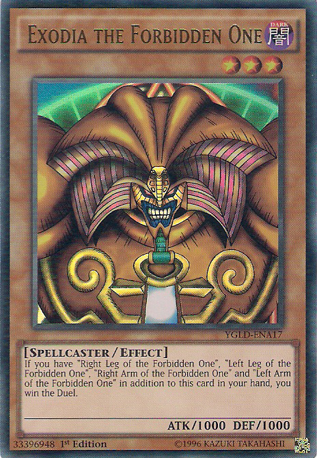 Exodia the Forbidden One [YGLD-ENA17] Ultra Rare | Tables and Towers