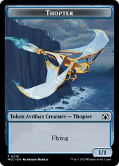 Thopter // Gold Double-Sided Token [March of the Machine Commander Tokens] | Tables and Towers