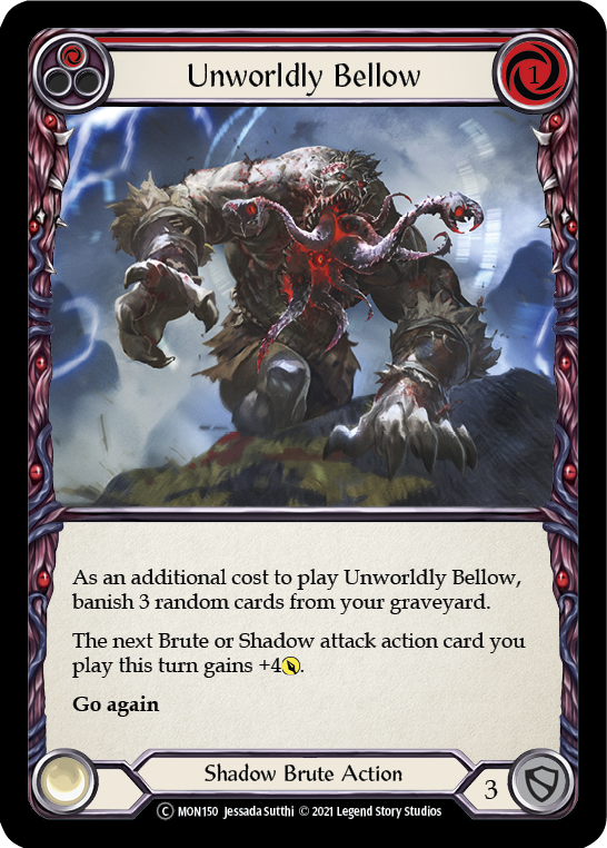 Unworldly Bellow (Red) [U-MON150] (Monarch Unlimited)  Unlimited Normal | Tables and Towers