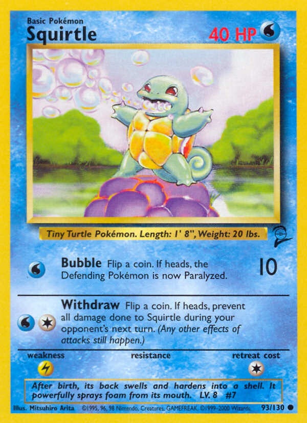 Squirtle (93/130) [Base Set 2] | Tables and Towers