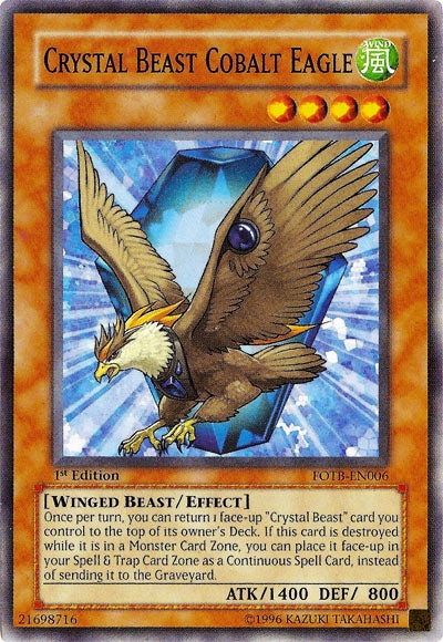 Crystal Beast Cobalt Eagle [FOTB-EN006] Common | Tables and Towers