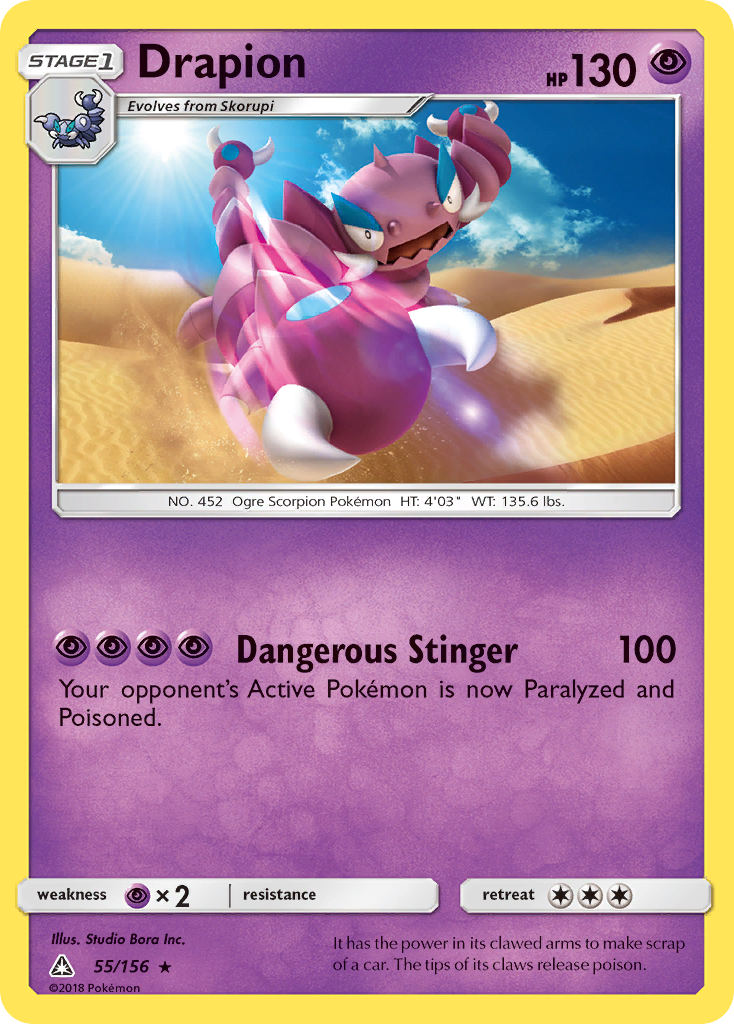 Drapion (55/156) [Sun & Moon: Ultra Prism] | Tables and Towers