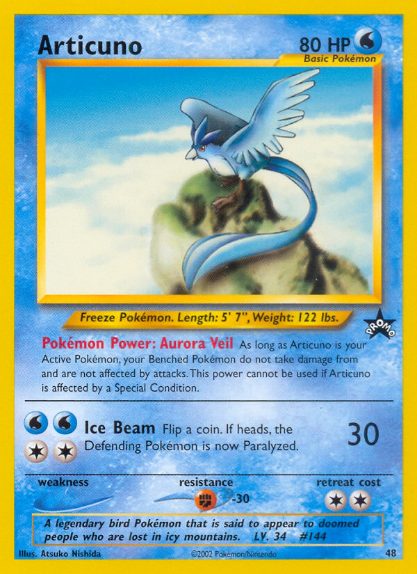 Articuno (48) [Wizards of the Coast: Black Star Promos] | Tables and Towers