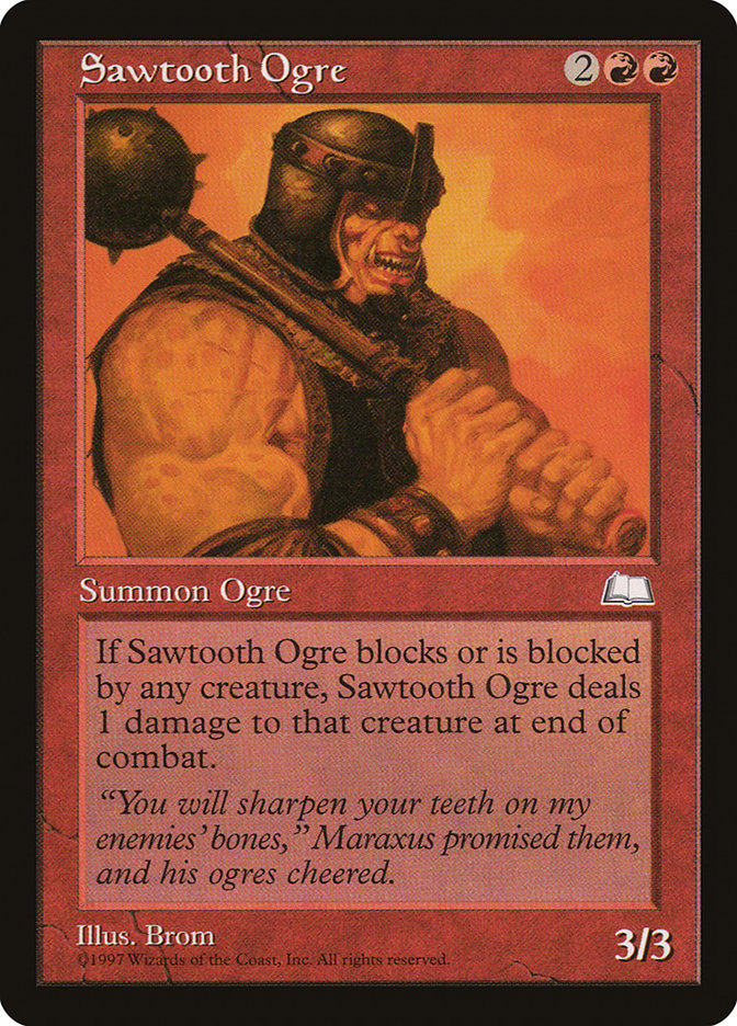 Sawtooth Ogre [Weatherlight] | Tables and Towers