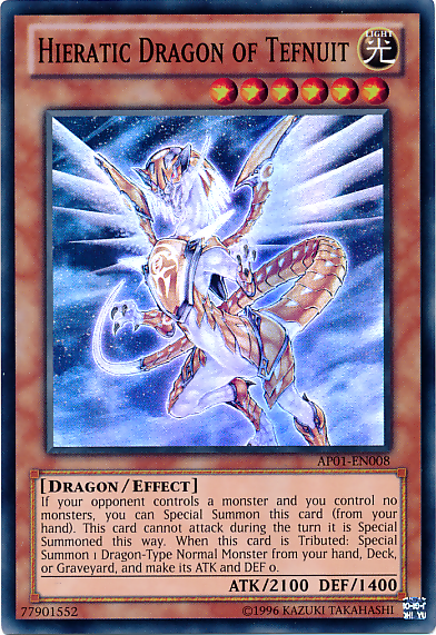 Hieratic Dragon of Tefnuit [AP01-EN008] Super Rare | Tables and Towers