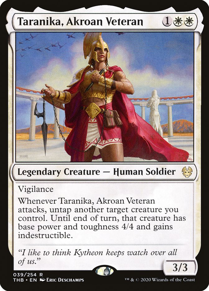 Taranika, Akroan Veteran [Theros Beyond Death] | Tables and Towers