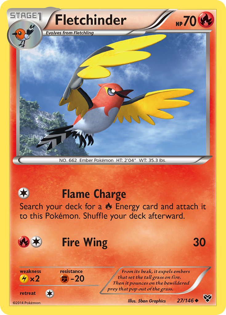 Fletchinder (27/146) [XY: Base Set] | Tables and Towers