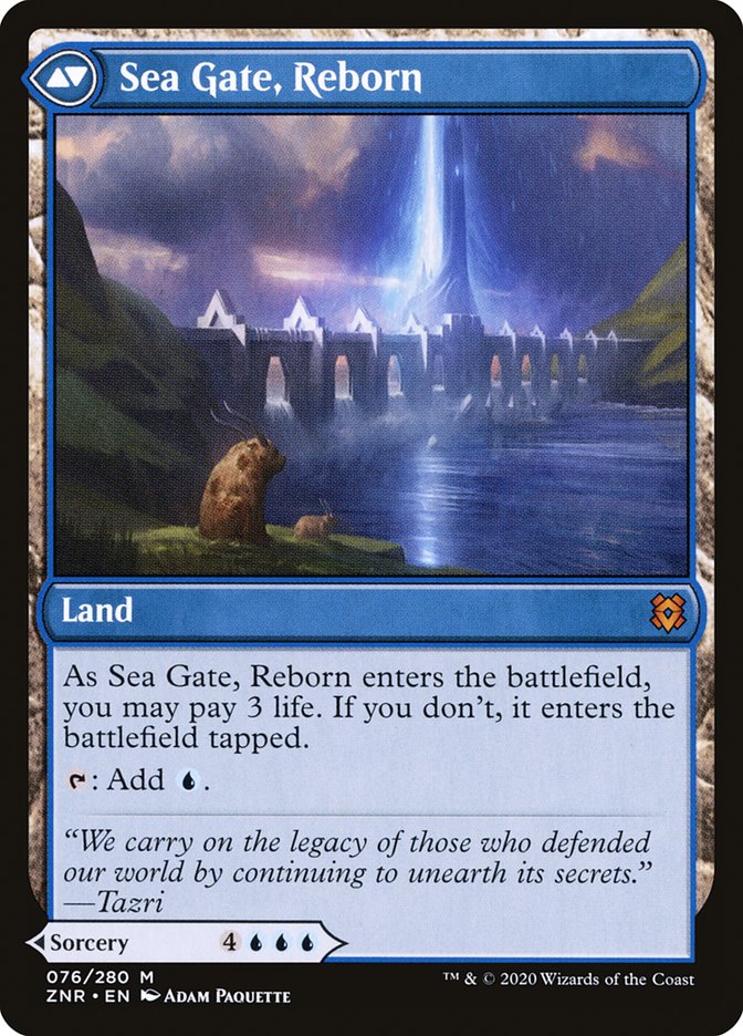 Sea Gate Restoration // Sea Gate, Reborn [Zendikar Rising] | Tables and Towers