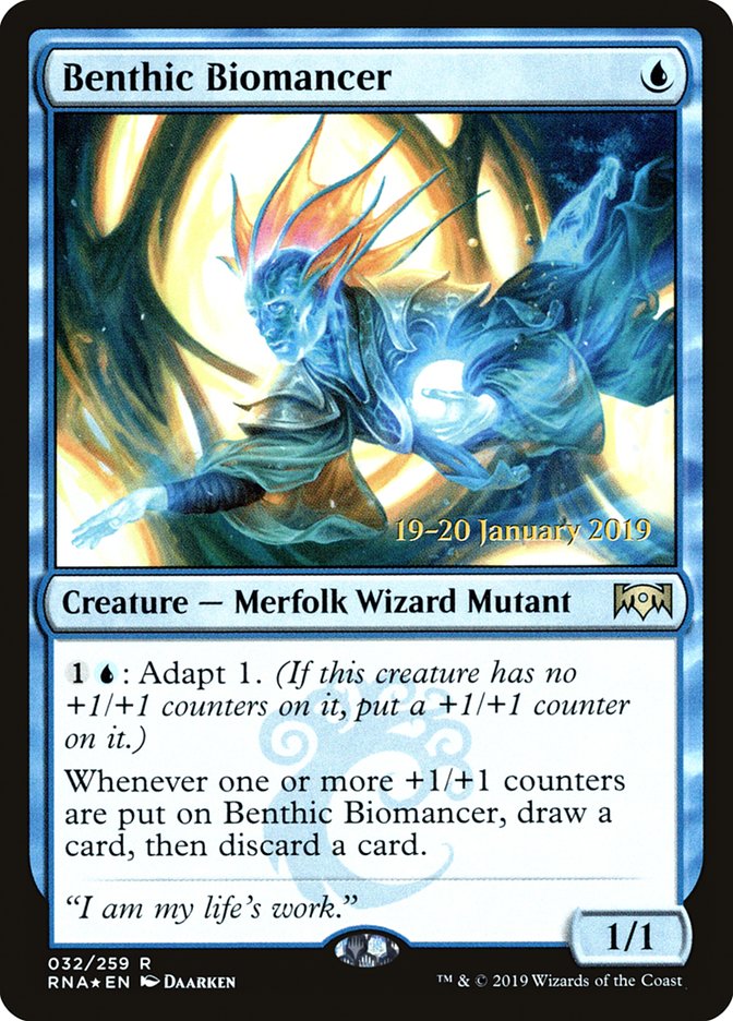 Benthic Biomancer [Ravnica Allegiance Prerelease Promos] | Tables and Towers