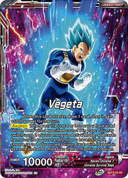 Vegeta // SSB Vegeta, Spirit Boost Elite (Starter Deck Exclusive) (SD15-01) [Cross Spirits] | Tables and Towers