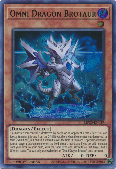 Omni Dragon Brotaur [MP20-EN059] Ultra Rare | Tables and Towers