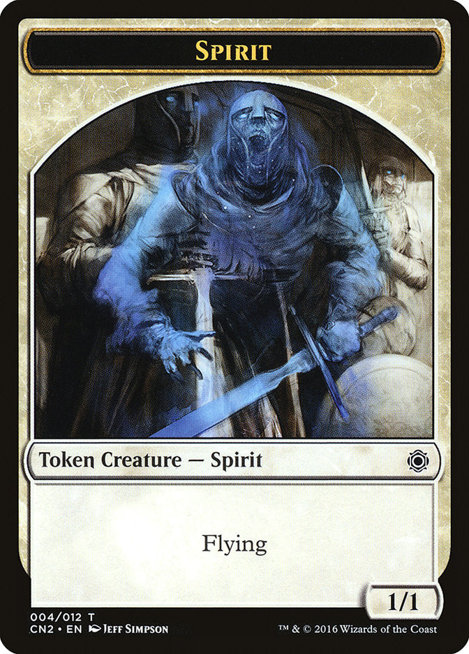 Spirit Token [Conspiracy: Take the Crown Tokens] | Tables and Towers