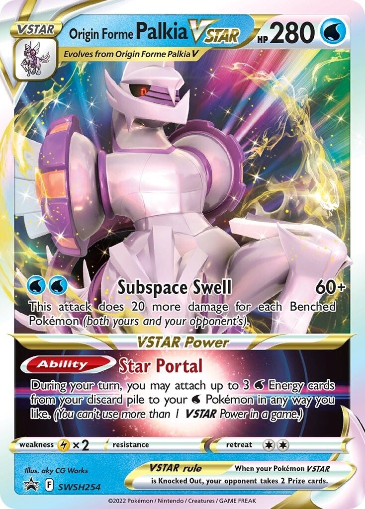 Origin Forme Palkia VSTAR (SWSH254) (Jumbo Card) [Sword & Shield: Black Star Promos] | Tables and Towers