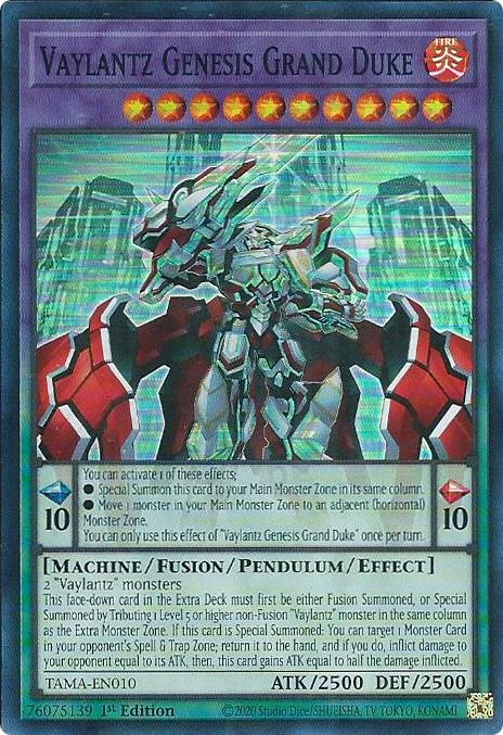 Vaylantz Genesis Grand Duke [TAMA-EN010] Super Rare | Tables and Towers