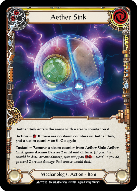 Aether Sink [ARC017-R] (Arcane Rising)  1st Edition Rainbow Foil | Tables and Towers