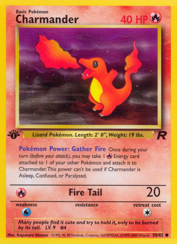 Charmander (50/82) [Team Rocket 1st Edition] | Tables and Towers