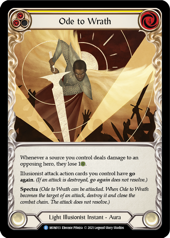 Ode to Wrath [MON013-RF] (Monarch)  1st Edition Rainbow Foil | Tables and Towers