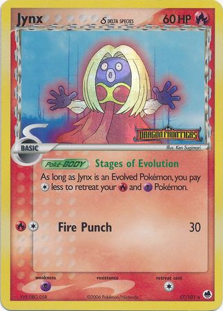 Jynx (17/101) (Delta Species) (Stamped) [EX: Dragon Frontiers] | Tables and Towers