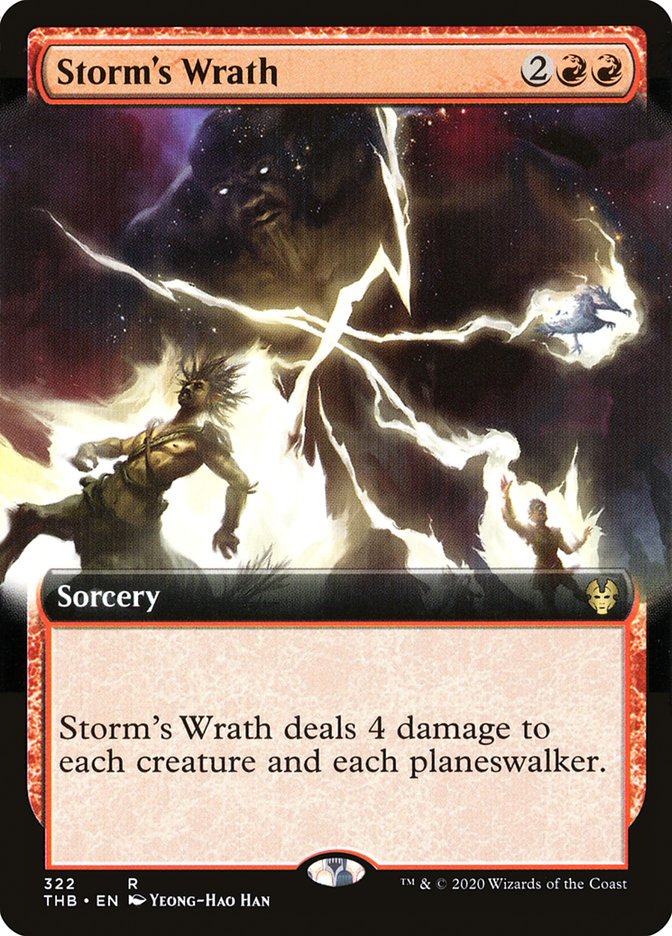 Storm's Wrath (Extended Art) [Theros Beyond Death] | Tables and Towers