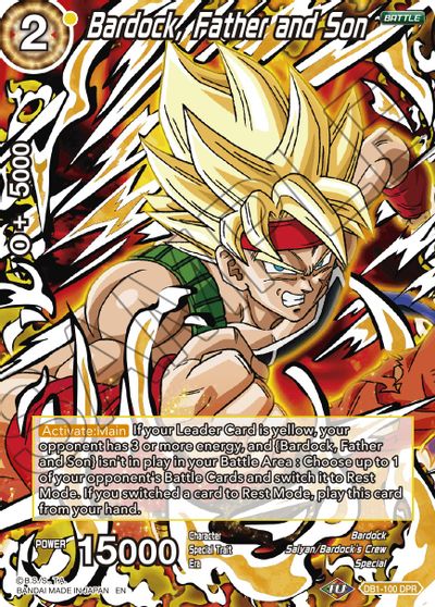 Bardock, Father and Son (Reprint) (DB1-100) [Battle Evolution Booster] | Tables and Towers