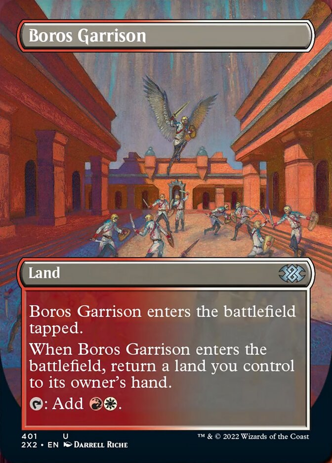 Boros Garrison (Borderless Alternate Art) [Double Masters 2022] | Tables and Towers