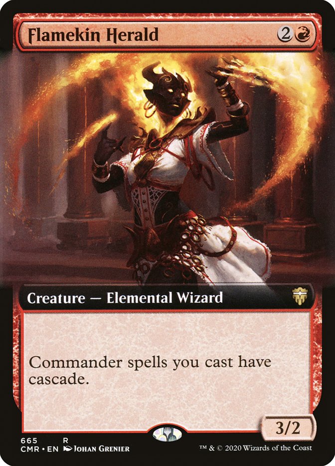 Flamekin Herald (Extended Art) [Commander Legends] | Tables and Towers