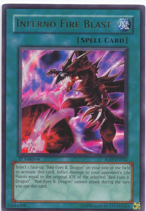 Inferno Fire Blast [SOD-EN042] Ultra Rare | Tables and Towers