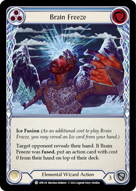 Brain Freeze (Blue) [UPR118] (Uprising)  Rainbow Foil | Tables and Towers