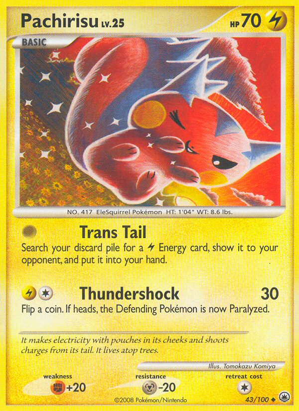 Pachirisu (43/100) [Diamond & Pearl: Majestic Dawn] | Tables and Towers