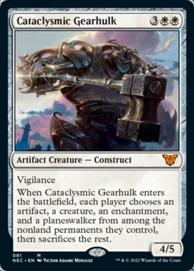 Cataclysmic Gearhulk [Kamigawa: Neon Dynasty Commander] | Tables and Towers