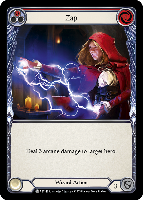 Zap (Red) [U-ARC144] (Arcane Rising Unlimited)  Unlimited Rainbow Foil | Tables and Towers