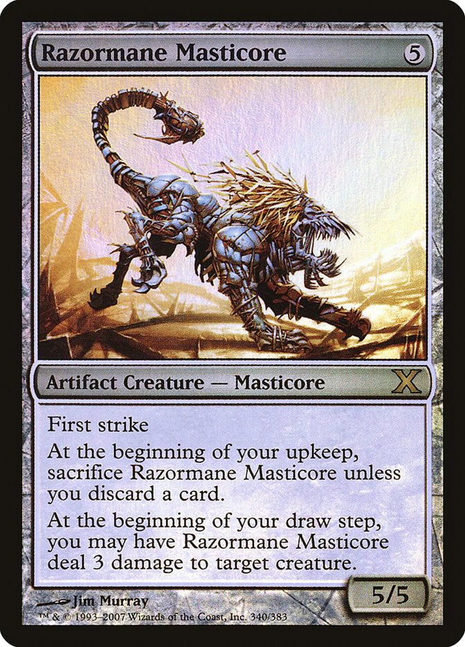 Razormane Masticore (Premium Foil) [Tenth Edition] | Tables and Towers