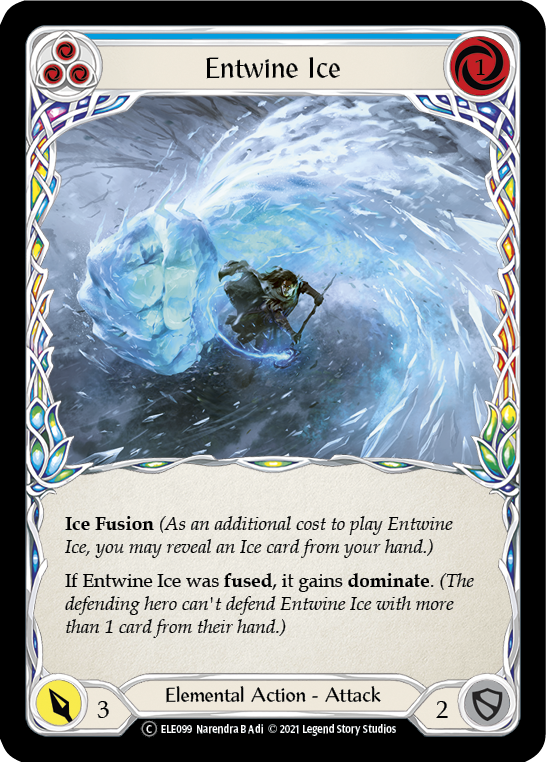 Entwine Ice (Blue) [U-ELE099] (Tales of Aria Unlimited)  Unlimited Normal | Tables and Towers