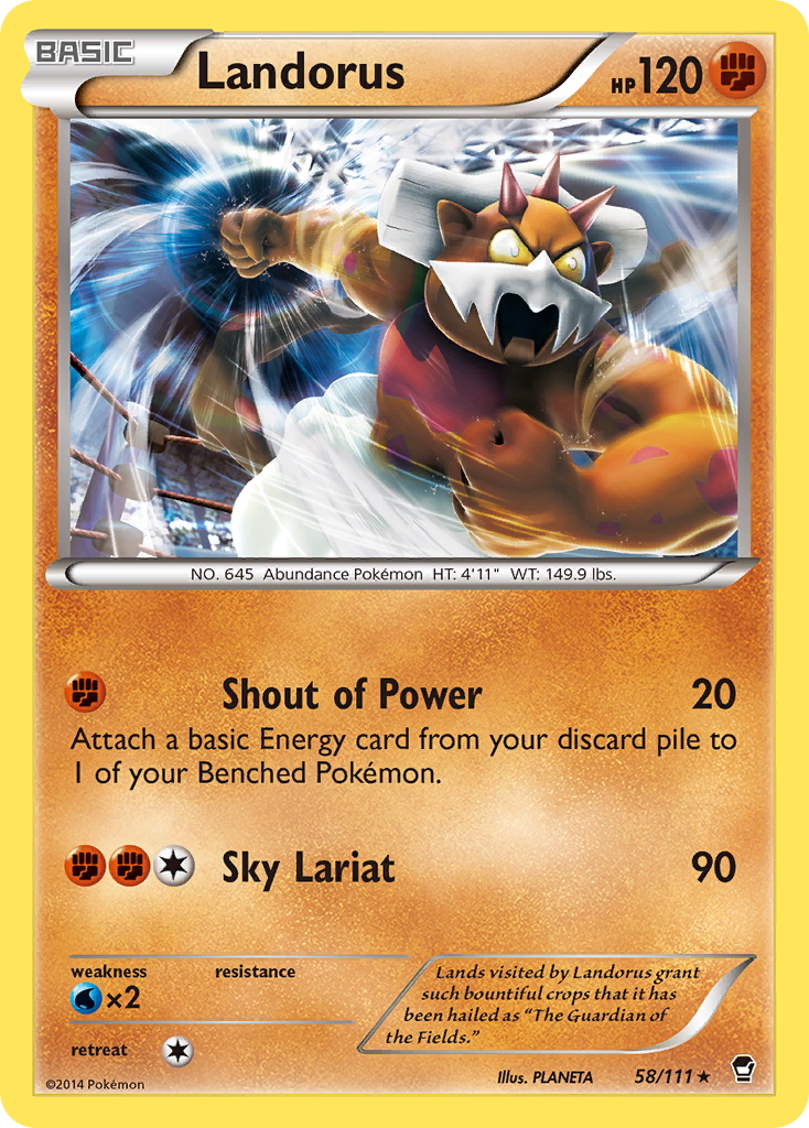 Landorus (58/111) [XY: Furious Fists] | Tables and Towers