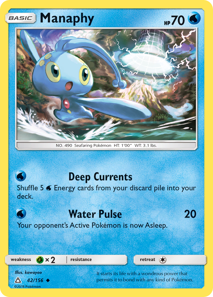 Manaphy (42/156) [Sun & Moon: Ultra Prism] | Tables and Towers