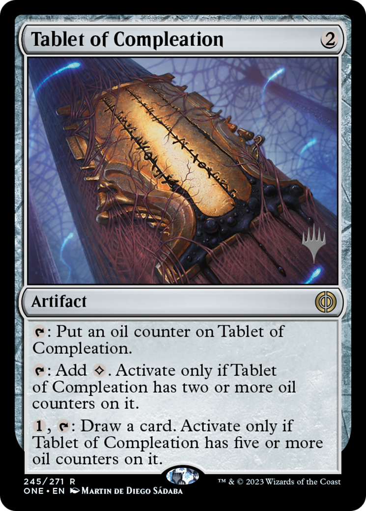 Tablet of Compleation (Promo Pack) [Phyrexia: All Will Be One Promos] | Tables and Towers