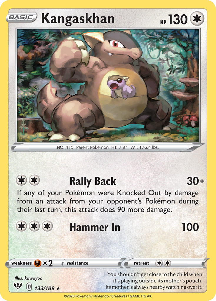 Kangaskhan (133/189) [Sword & Shield: Darkness Ablaze] | Tables and Towers