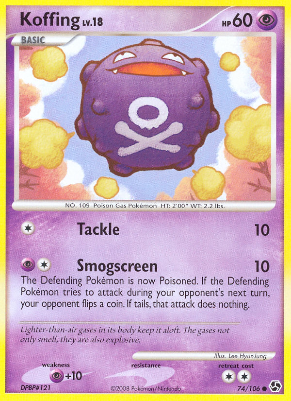 Koffing (74/106) [Diamond & Pearl: Great Encounters] | Tables and Towers