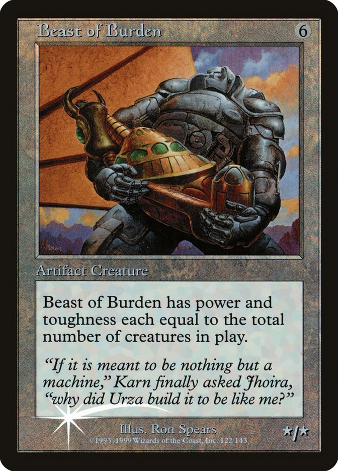 Beast of Burden (Misprinted) [Urza's Legacy Promos] | Tables and Towers