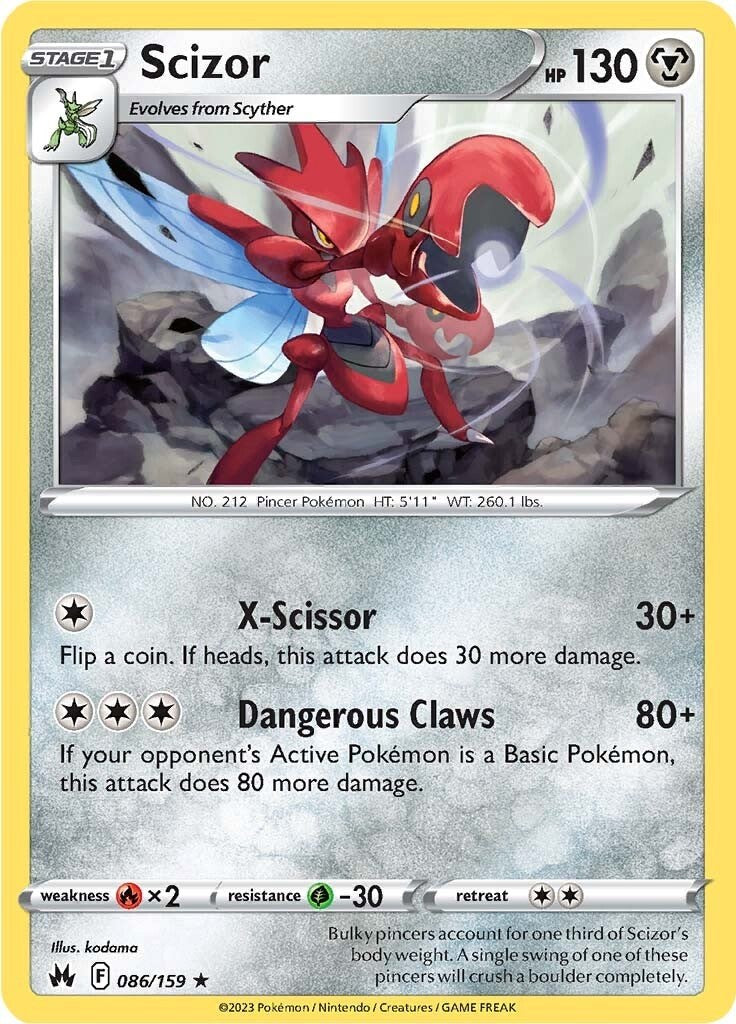 Scizor (086/159) [Sword & Shield: Crown Zenith] | Tables and Towers