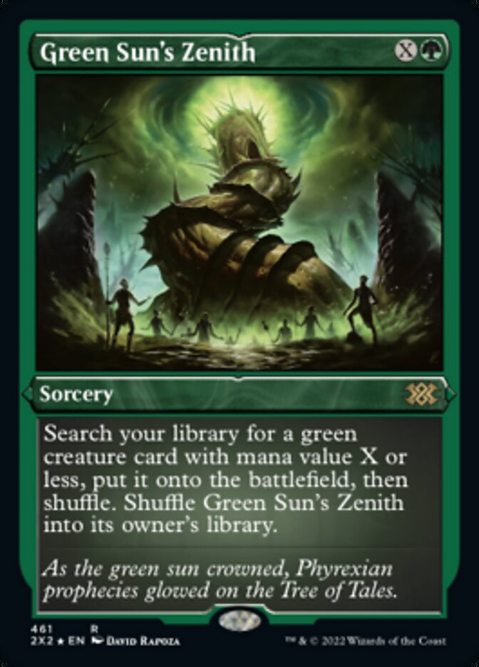 Green Sun's Zenith (Foil Etched) [Double Masters 2022] | Tables and Towers