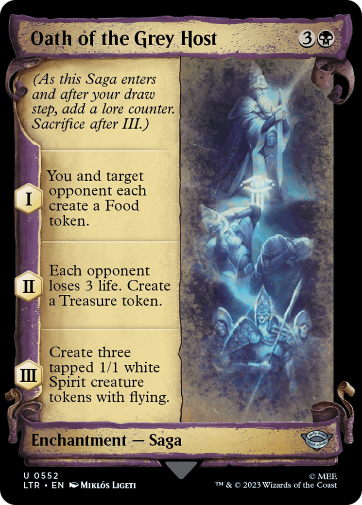 Oath of the Grey Host [The Lord of the Rings: Tales of Middle-Earth Showcase Scrolls] | Tables and Towers