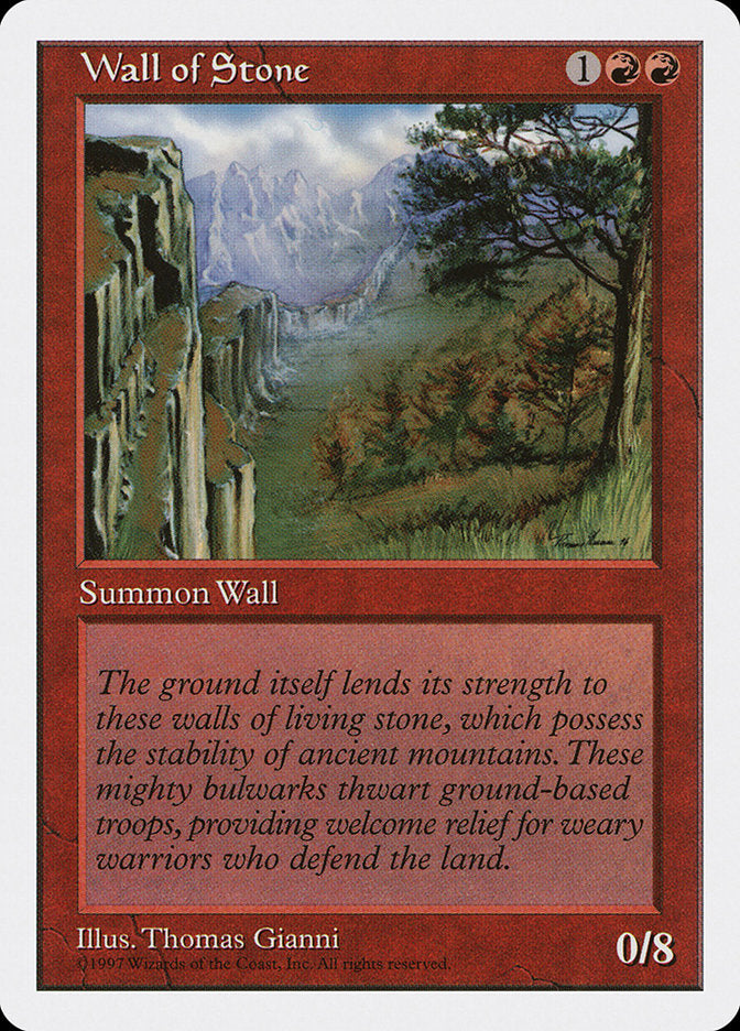 Wall of Stone [Fifth Edition] | Tables and Towers