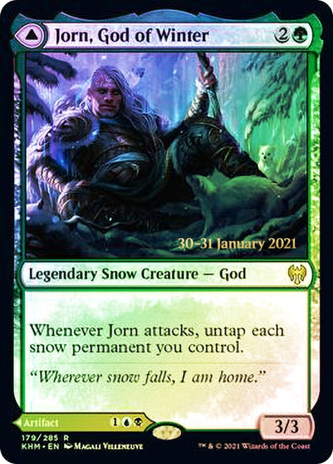 Jorn, God of Winter // Kaldring, the Rimestaff [Kaldheim Prerelease Promos] | Tables and Towers